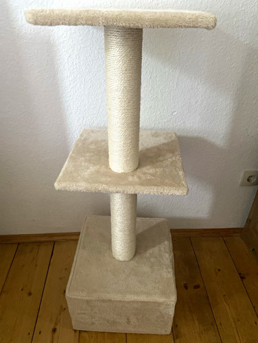 Katzen kratzbaum beige - beige, aus