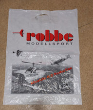 alte Plastiktüte/Einkaufstüte, Robbe Modellsport, 39x53 cm, benutzt