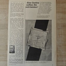 Certina Blue Ribbon Uhr 1964