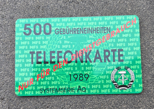 Uralte ddr telefonkarte nur - uralte,
