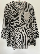 Bluse Animal Print Zebra Made