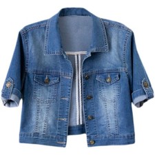 Damen Jeans Jacke Mantel
