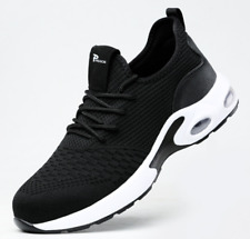 Arbeitsschuhe Sicherheitsschuhe Stahlkappe Atmungsaktiv Sportschuhe Grau/Blau