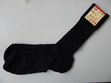 Hirsch Natur Businessocken schwarz Merinowolle Luxor klassisch Bio Damen+Herren