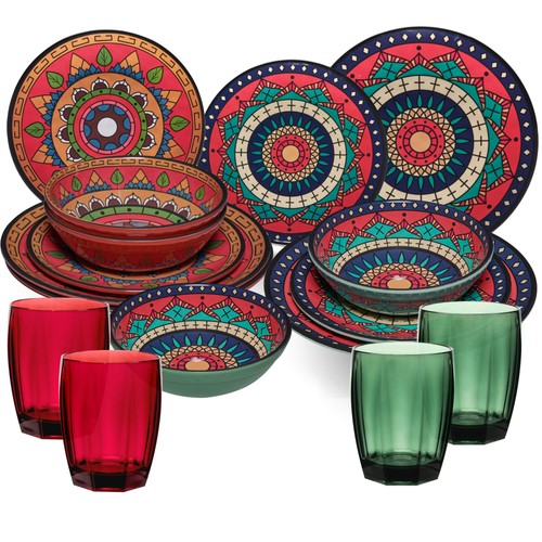 Melamin geschirr set - set, 4