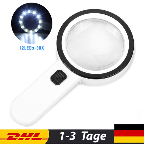 30x große led handlupe mit - 30x,