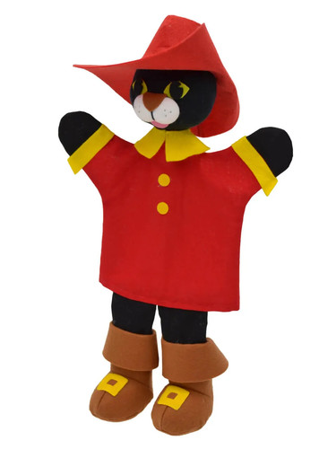 Handpuppe gestiefelter kater - gestiefelter,