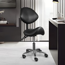 AINT Sattelhocker Rollhocker Hocker Drehhocker Höhenverstellbar Arbeitshocker