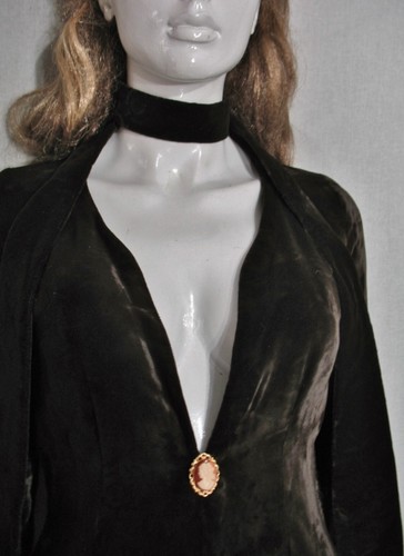 Samt baumwolle abendkleid - samt,