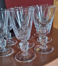 8 schöne alte Wein Gläser