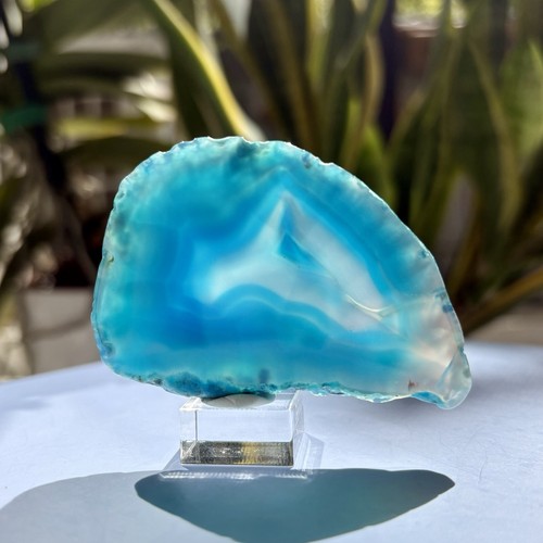 Achatscheibe blau 65x45mm - |,