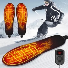 Beheizbare Einlegesohlen Thermosohlen Schuhheizung Schuheinlagen Winter USB NEU