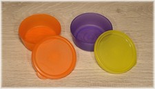 Tupperware SMIDGET Pillen- Schmuckdose in orange/lila "Rarität" Sehr gut