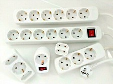 Steckdosenleiste Mehrfachstecker Steckdose ZWISCHENSTECKER Steckerleiste Adapter