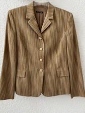 St. Emile - Edler Damen Blazer in Goldtönen dezent, gestreift Gr. 40