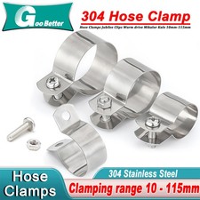 304 Edelstahl Rohrschelle U-Schelle 10mm - 115mm für Wasserleitung/Kabel