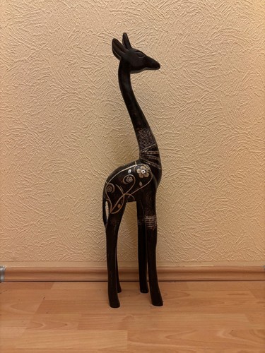 Giraffe afrikanische holzfigur - giraffe,