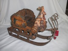 Alter nostalgie holzschlitten - nostalgie,