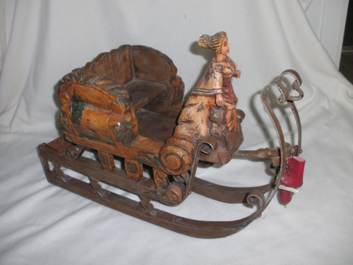 Alter nostalgie holzschlitten - alter,