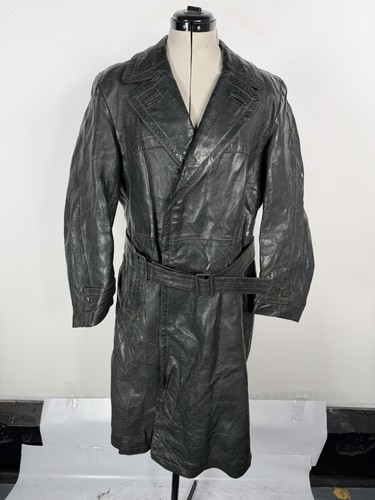 Deutscher leder trenchcoat - deutscher,