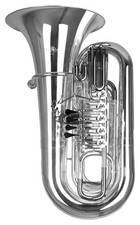 Tuba Bb Ventile versilbert