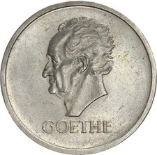 Weimarer Republik 5 Reichsmark 1932 J Goethe Silber vz+ J 351