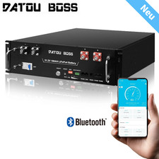 48V 100Ah LiFePO4 Lithium Batterie Bluetooth 5120Wh Speicher Akku BMS Solaranlag