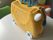 Trunki Koffer gelb Marmoroptik