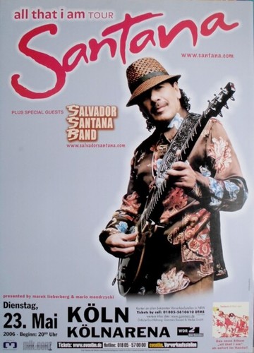 Santana 2006 plakat live - santana,