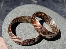 Trauringe Mokume Gane Shakudo