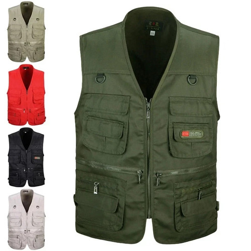 Herren safari weste mit vielen - herren, safari-weste