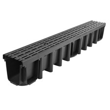 Entwässerungsrinne Gussrost Linie 14,8 cm befahrbar - Ablaufrinne - Regenrinne