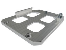 Aluminium battery holder in