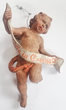 D0759- Alte Krippenfigur aus Holz - Handgefertigt - Engel - wohl ANRI - 9,0 cm