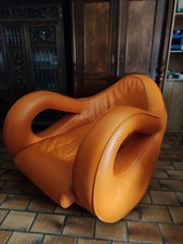 Design Bretz Slow Rider Leder orange Sessel Loungestil - Ersetzt jede Récamière!