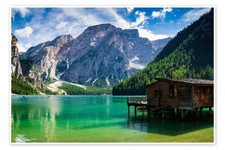Poster Am Pragser Wildsee Lago