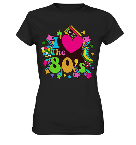 80er jahre damen shirt - damen, t-shirt,
