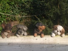 Rottweiler Chihuahua Shih Tzu Schnauzer Deko Figur wetterfest Garten NEU HOTANT
