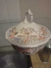 Royal Doulton Brambly Hedge Poppy's Schlafzimmer Pulverschale mit Deckel  