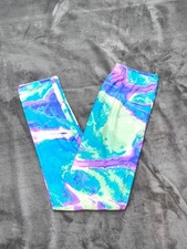 Sexy Batik Damen Hose Bunt Tie Dye Stretch Figurbetont Leggings Festival S-L