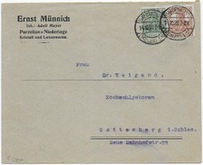 Brief Porzellan Waldenborg