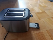 Toaster Doppelschlitz silber, gebraucht