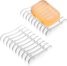 2 Stück Seifenablage Waschbecken, Seifenschale Silikon Seifenhalter Für Dusche, 