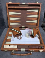 Backgammon lederkoffer - backgammon,,