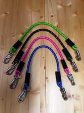 Anbindestrick, Anbinder ELASTIK, Panikhaken + Bullhaken 60, 80, 140cm, 4 Farben