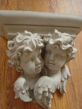 Stuck - Traumhafte Barock - Wandkonsole aus Beton - Engelkonsole 105-637B 