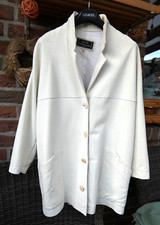 zeitloser Luxus elegante Sylvie Schimmel Leder Jacke Jackett Blazer Elchleder