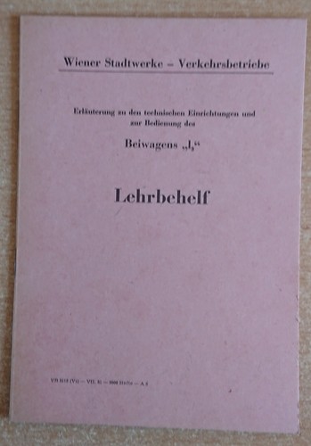 Lehrbehelf beiwagen - beiwagen, "l3"