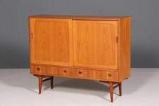 Stilvolles Mid Century Highboard "Made in Denmark" echt Holz Schrank 60er Jahre