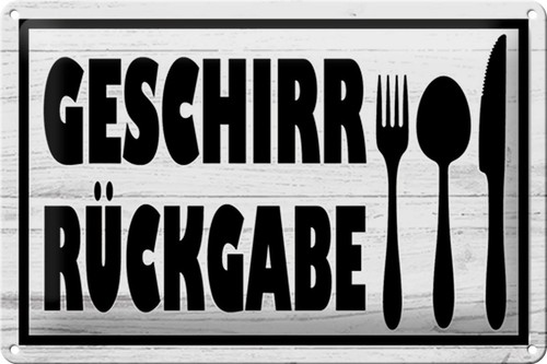 Schild blech 30x20cm - 30x20cm,